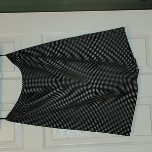 16p polkadot pencil skirt